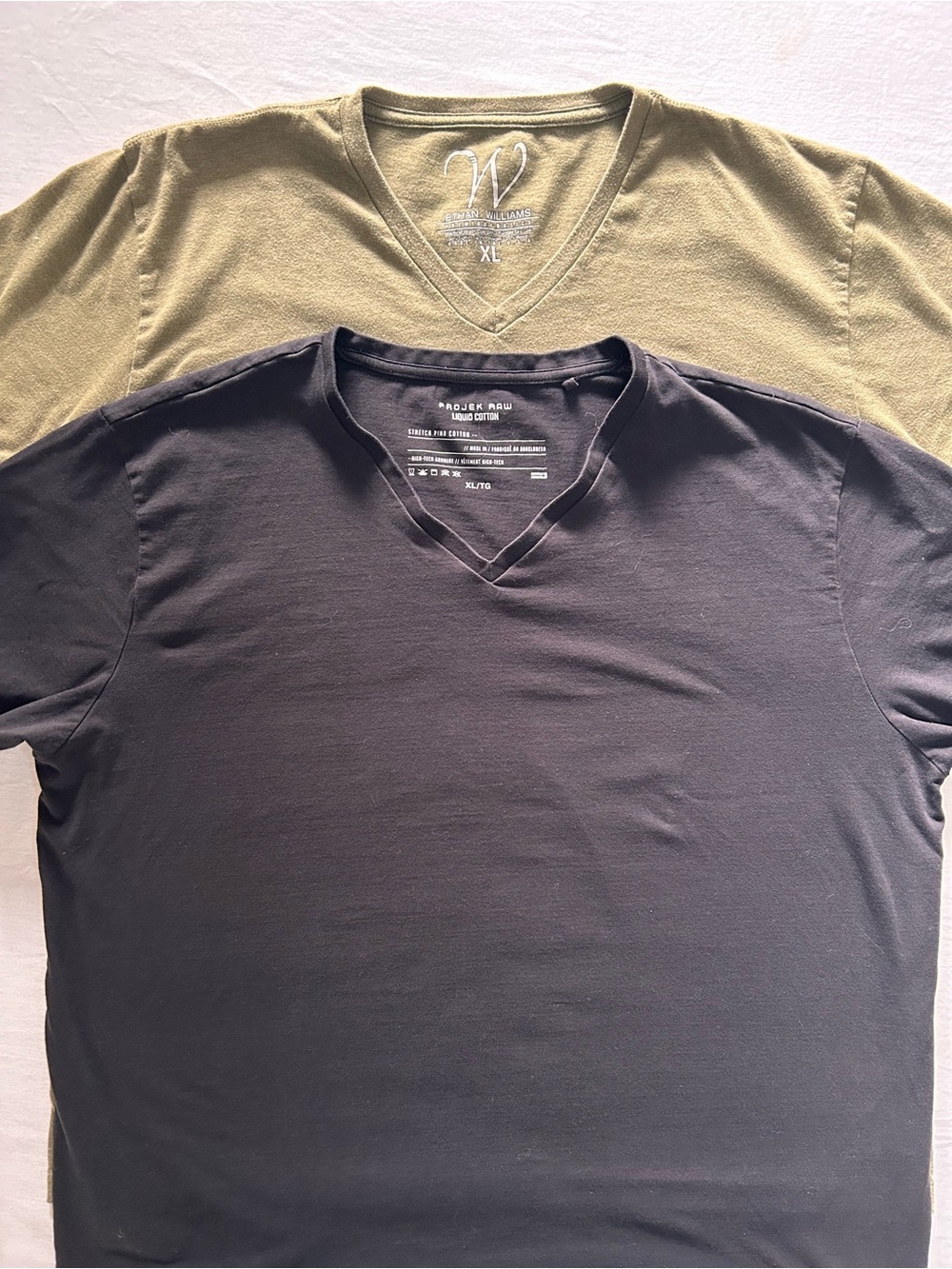 Mens XL V Neck Tee Bundle Projek Raw Ethan Williams Basics
